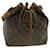 LOUIS VUITTON Monogram Petit Noe Shoulder Bag M42226 LV Auth lt742 Brown Cloth  ref.1073642