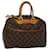 LOUIS VUITTON Monogram Deauville Hand Bag M47270 LV Auth 50917 Brown Cloth  ref.1073686