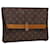 LOUIS VUITTON Monogram Pochette Priant Business Bag M51805 LV Auth am4150 Brown Cloth  ref.1073783