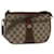 GUCCI GG Canvas Web Sherry Line Shoulder Bag PVC Leather Beige Red Auth ep1332 Brown Synthetic Leatherette  ref.1073877