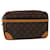 Louis Vuitton Monogram Compiegne 28 Clutch Bag M51845 LV Auth am4834 Brown Cloth  ref.1074034