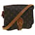 LOUIS VUITTON Monogram Cartouchiere MM Shoulder Bag M51253 LV Auth pt5133 Brown Cloth  ref.1074128