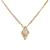 Dior Colar com pingente de diamante de strass Dourado Metal  ref.1074186