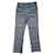 Chanel jeans Coton Rose Gris  ref.1074202