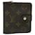 LOUIS VUITTON Monogram Compact zip Wallet M61667 LV Auth ep1758 Cloth  ref.1074597