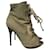 GIUSEPPE ZANOTTI Stiefeletten T.EU 38.5 Stoff Khaki Leinwand  ref.1074745