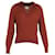 Khaite Jo V-Neck Sweater in Brown Cashmere  Wool  ref.1075069