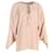 Chloé Chloe Tasseled Long-Sleeve Blouse in Pink Silk  ref.1075098