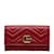 Gucci Portefeuille continental GG Marmont 443436 Cuir Rouge  ref.1075218