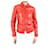Bottega Veneta Red leather jacket - size UK 8  ref.1075331