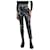Philosophy Di Alberta Ferretti Black contrast-stitched vinyl trousers - size UK 8 Polyurethane  ref.1075368