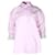 Alexander Wang Crystal-Embellished Cuff Button-Up Shirt in Pink Cotton  ref.1075669