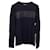 Emporio Armani Ribbed Sweater in Navy Blue Virgin Wool  ref.1075694