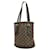 Louis Vuitton Eimer Braun Leinwand  ref.1076116