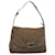 FENDI Zucchino Canvas Shoulder Bag Brown Auth ep1788  ref.1076167