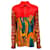 Marni Red / Tangerine Silk / Cotton Poplin Polo Neck Shirt  ref.1076217
