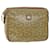 Christian Dior C Macadam Canvas Clutch Bag Coated Canvas Beige Auth bs8432 Cloth  ref.1076274