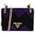 Prada Purple Cahier velvet zig-zag shoulder bag  ref.1076653