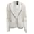 Blazer blanco de encaje con ojales y ribete de tweed de Giambattista Valli Poliéster  ref.1076446