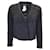 Veste en tricot de laine et d'alpaga en tricot bouclé gris anthracite Akris  ref.1076456
