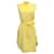 Stella Mc Cartney Stella McCartney Robe sans manches en jacquard jaune avec ceinture à nouer Soie  ref.1076465
