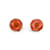 Chanel Boucles D'oreilles Clip Résine Fleur Camélia Orange Camélia Plastique  ref.1076500