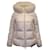 Moncler Givre Fox Fur-Trim Down Jacket in White Polyamide Nylon  ref.1076951