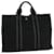 Hermès HERMES Fourre Tout MM Hand Bag Canvas Black Auth ti1251 Cloth  ref.1077338