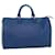 Louis Vuitton Epi Speedy 35 Bolsa de Mão Azul Toledo M42995 LV Auth bs8442 Couro  ref.1077371