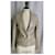 CHANEL Short iridescent sand leather jacket T34 Bon état Beige  ref.1077514