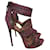 Alaïa ALAIA  Sandals T.eu 39 Exotic leathers Pink  ref.1077573