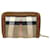 Burberry Beige/Brown House Check Zip Around Wallet Leather  ref.1077586