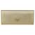 Prada Carteira Continental Metálica Dourada Saffiano Metal Dourado Couro  ref.1077599