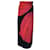 Dries van Noten Black / Red Printed Crepe Midi Skirt Viscose  ref.1077612