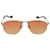 Autre Marque Orange getönte rechteckige Sonnenbrille Kunststoff  ref.1077763