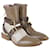 Fendi Brown Patent Leather Biker Boots  ref.1077776