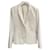 Hermès Veste en laine de défilé Soie Crème  ref.1077788