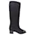 Chanel Boots Black Linen  ref.1078001