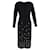 Vestido Giorgio Armani de manga larga en viscosa negra Negro Fibra de celulosa  ref.1078014