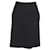 Prada Knee-Length A-Line Skirt in Black Cotton  ref.1078021