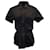 Isabel Marant Gramy Pintucked Button Front Shirt in Black Cotton  ref.1078035