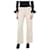 Agnona Pantalon droit en laine crème - taille UK 8 Écru  ref.1078049