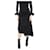 Ellery Black asymmetric midi skirt - size UK 8 Acetate  ref.1078053