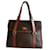 Céline Handbags Brown Leather Cloth  ref.1078079