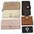 Bulgari BVLGARI Key Case Wallet Leather Canvas 6Set Black Pink Brown Auth bs8518  ref.1078157