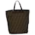FENDI Zucca Canvas Hand Bag Brown Auth 54812 Cloth  ref.1078158