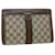 GUCCI GG Canvas Web Sherry Line Clutch Bag Beige Red Green 89 01 001 Auth th3990  ref.1078226