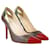 Christian Louboutin Tri Color Pointed Toe Pumps Leather  ref.1078390
