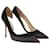 Manolo Blahnik De color negro/Zapatos de tacón marrones con punta en punta Cuero  ref.1078392