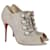 Christian Louboutin Botins Bege Couro  ref.1078394